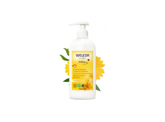 Crème lavante corps et cheveux au Calendula bébé 400ml