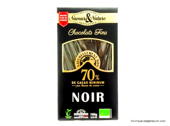 Chocolat Noir 70% Bio 80g