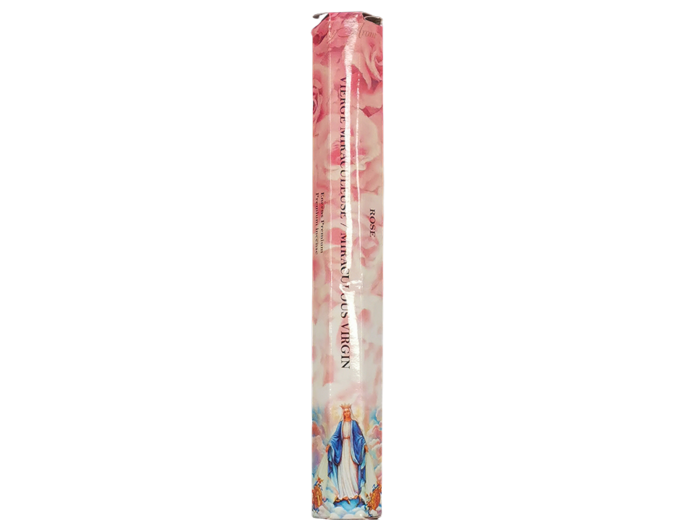 1 étui Hexagonal de 20 bâtons d'Encens - Vierge Miraculeuse - Rose