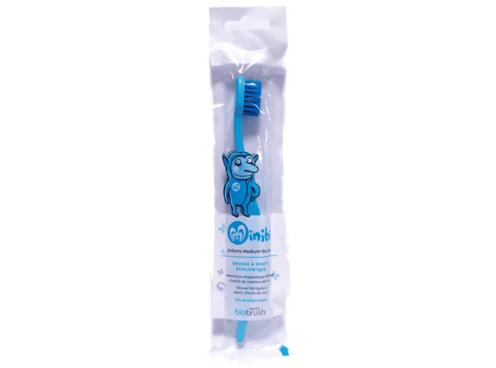 Brosse À Dents Bleu Enfants Médium-Souple Éco