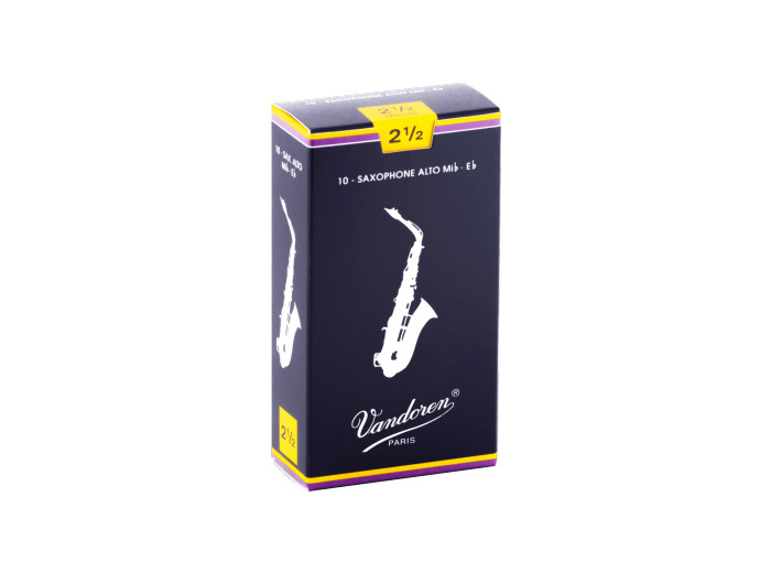 Boîte de 10 anches de saxophone alto force 2 1/2 Vandoren