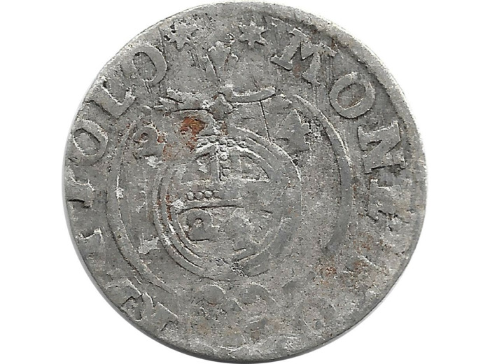 POLOGNE - SIGISMUND III 3 POLKER argent 1624 0gr90 TB