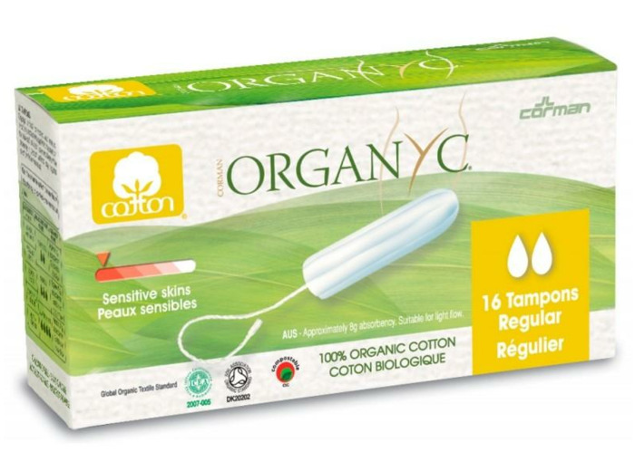 Tampon flux régulier sans applicateur - 16 unité(s)-Organyc