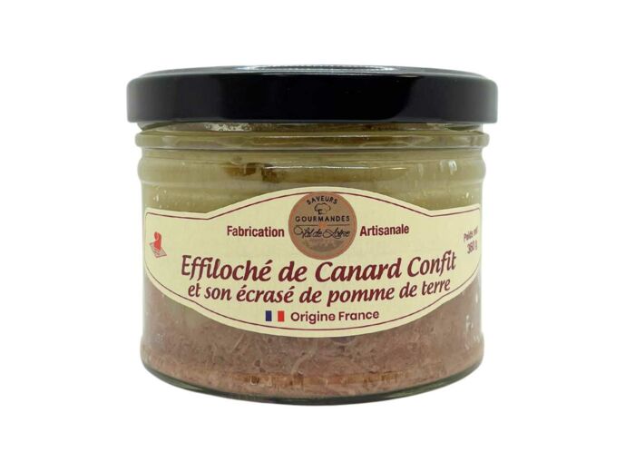 Effiloché de Canard Confit et son écrasé de pomme de terre