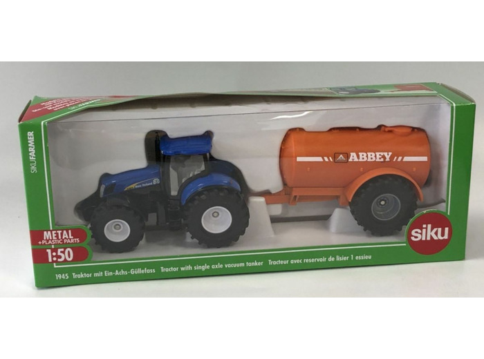 TRACTEUR NEW HOLLAND T7070 AVEC RESERVOIR DE LISIER 1 ESSIEU SIKU BOITE NEUVE