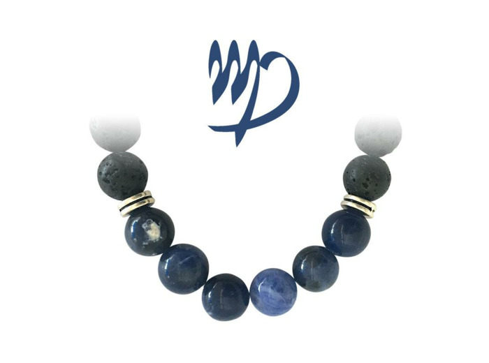 Bracelet zodiacal Sodalite-Pierre de la Vierge