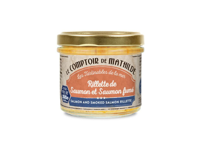 Rillette de Saumon et Saumon Fumé 100G