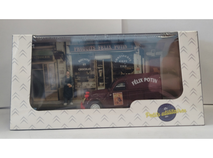 CITROEN 2CV FELIX POTIN (Les petits utilitaires) 1/43 BOITE D'ORIGINE