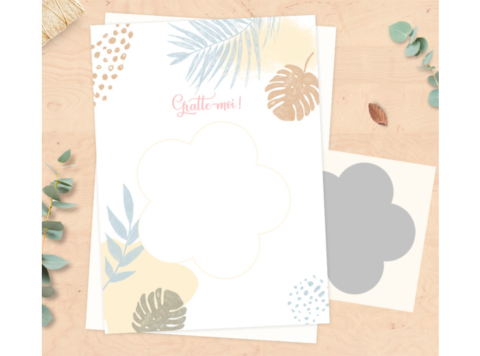 Carte à gratter à personnaliser