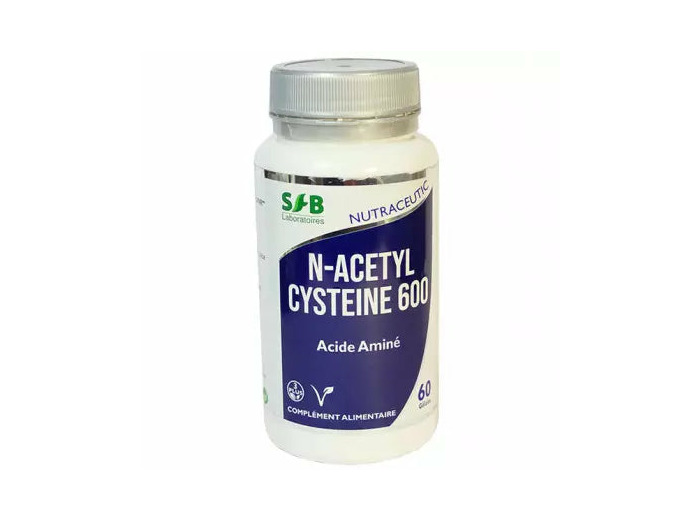 NAC N-acetyl cysteine 600-60 gélules-SFB