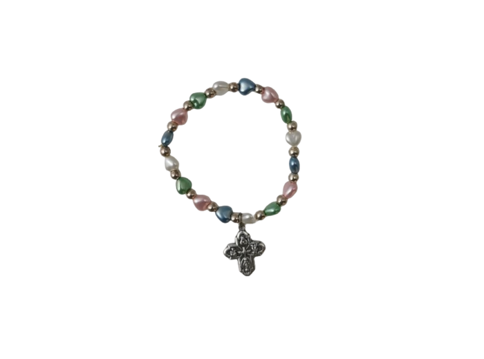 Bracelet Elastique COEURS MULTICOLORES