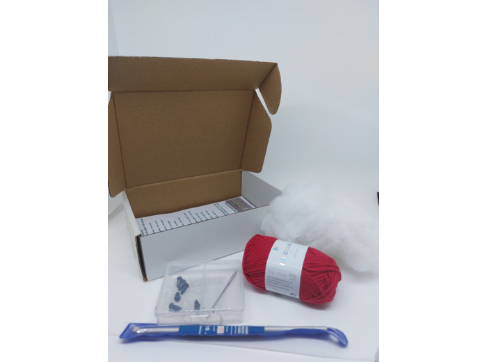 Kit au crochet poisson rouge