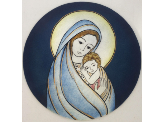 Vierge de confiance D10,5cm - EMAUX DU LIBAN