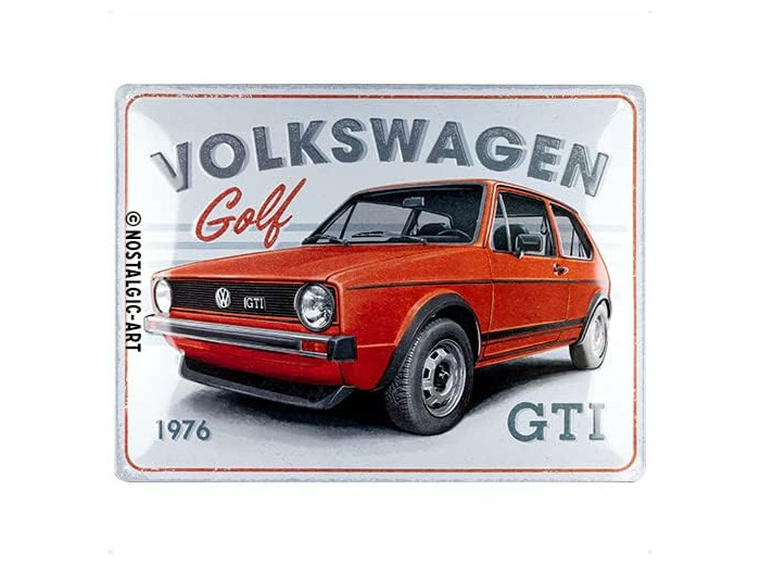Plaque métal Volkswagen - VW Golf – GTI 1976 – Cadeau pour le Fan de  Volkswagen, Design Vintage