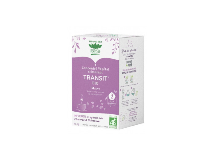 Tisane concentré végétal Transit Bio 18 sachets