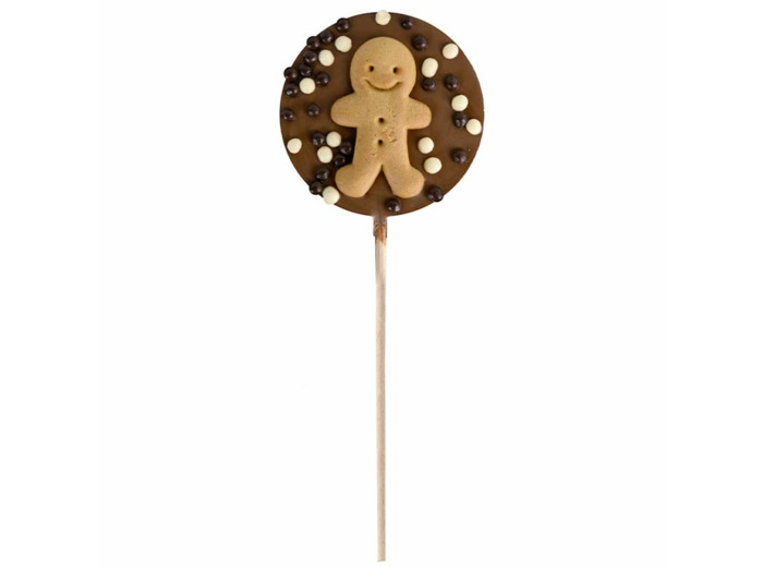 Sucette Chocolat Lait Bonhomme Pain d'épice 50G