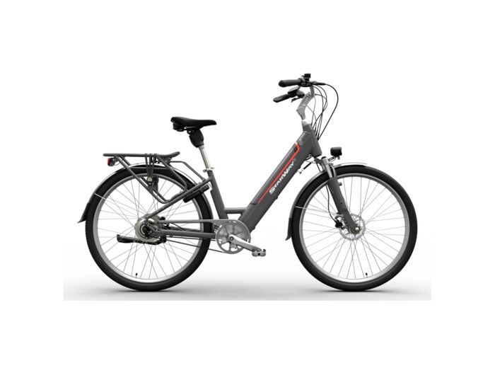 Vélo électrique Starway Grand Touring Gris cadre bas 28"