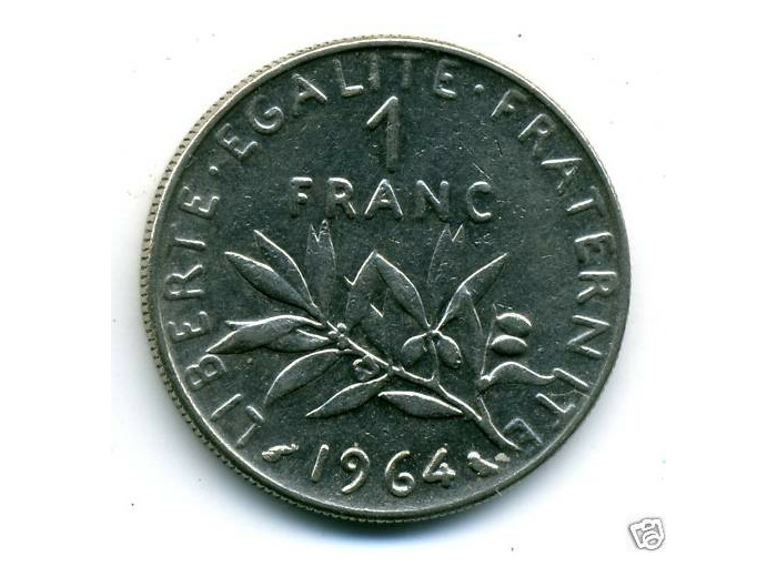 FRANCE 1 FRANC ROTY 1964 TTB+