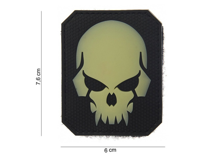 Patch 3D PVC " Pirate Skull " phosphorescent