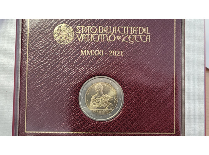 VATICAN 2 EURO 2021 CARAVAGGIO B.U.