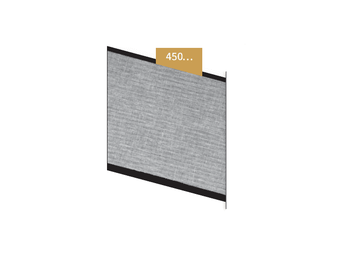 Renfort de tête coton 150mm au mètre 450150