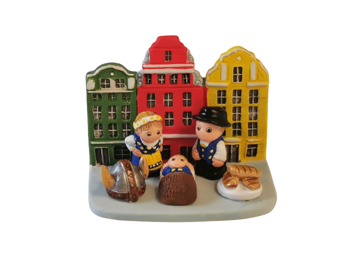 CRECHE en céramique BLOC 8x7cm- SUEDE