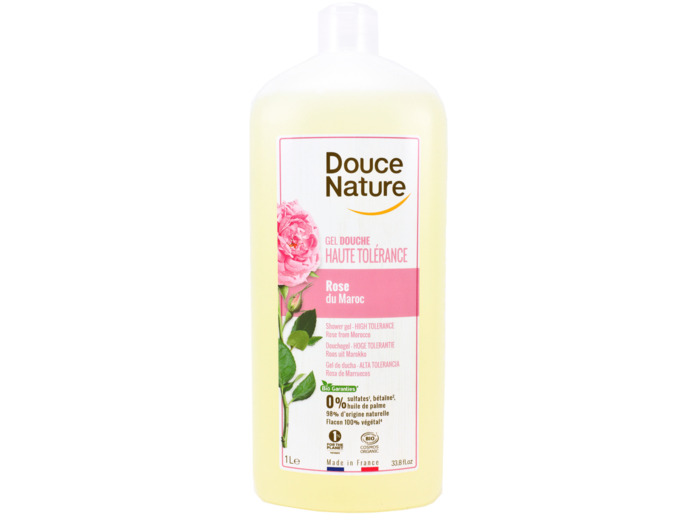 Gel Douche Haute Tolérance à la Rose Bio 1L