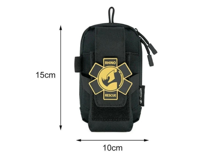 Trousse IFAK noire Rhino Rescue - kit de premiers secours vide personnalisable