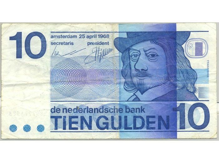 HOLLANDE 10 GULDEN 25-04-1968 523 TB+