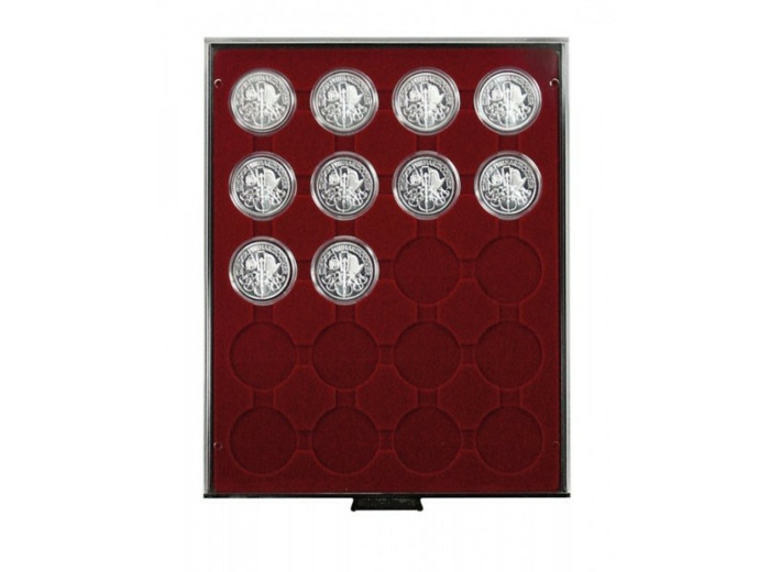 MEDAILLIER 20 COMPARTIMENTS ROND pour CAPS JUSQU A 41 MM FUME 312454