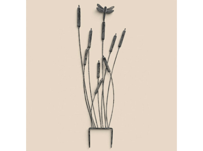 Treillage roseaux gris fer 29x1x91cm