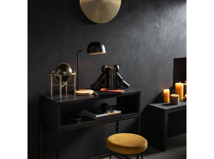 Globe terrestre déco métal 26x26x30cm