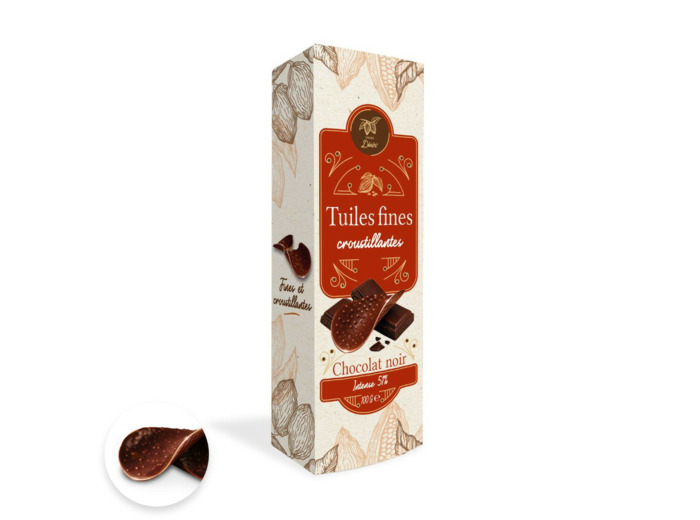 Tuiles Chocolat Noir Noël