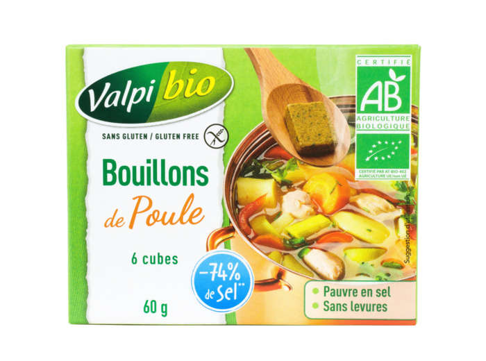 Bouillons de Poule Sans Gluten Bio 60g