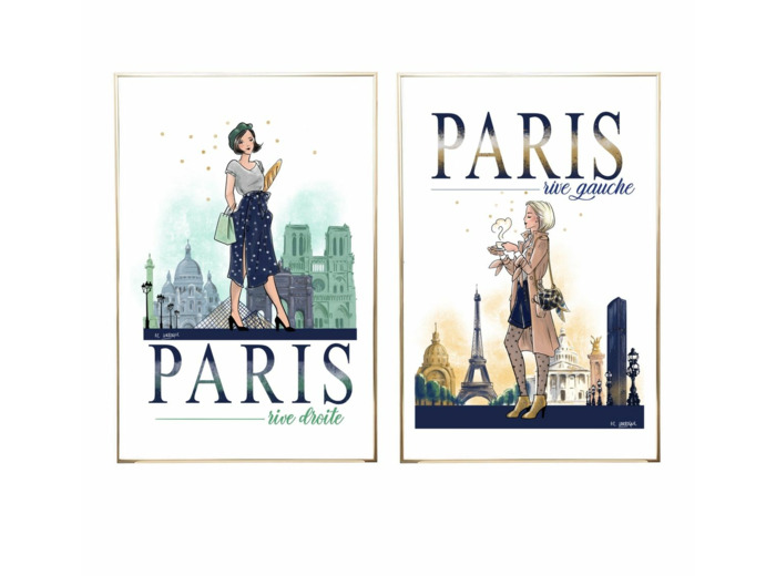 Lot PARIS Rive droite & Rive gauche