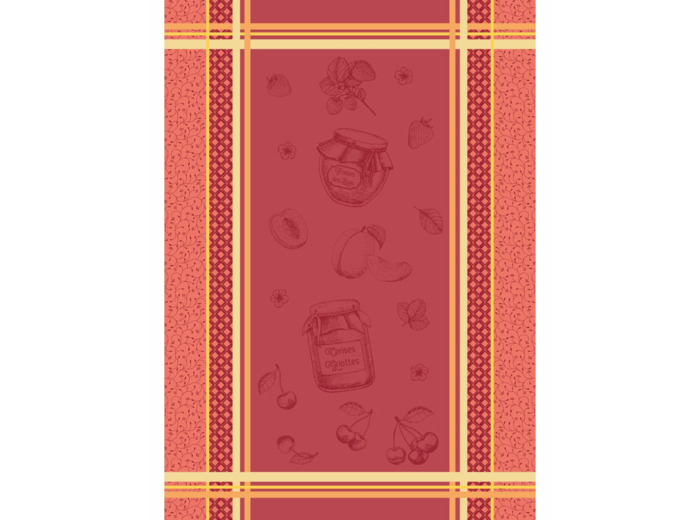 TORCHON SUD ETOFFE JACQUARD 100% COTON X3 CONFITURES