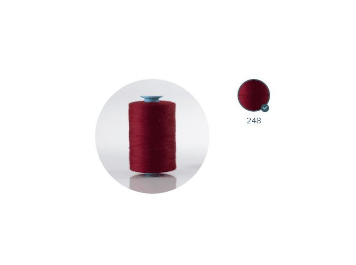 ZX 35 - 248 CERISE FIL À COUDRE 100% POLYESTER TRÈS RÉSISTANT bobine 500m