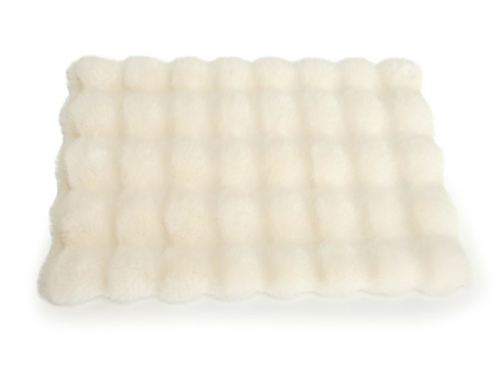 Tapis ultra doux pour chien & chat, Crème - 60 x 40 cm