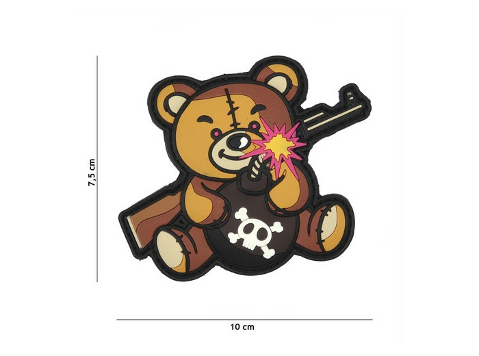 Patch 3D Terror Teddy (marron)