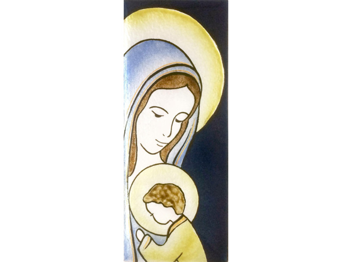 Mère et Fils 15,5X6,5cm - EMAUX DU LIBAN