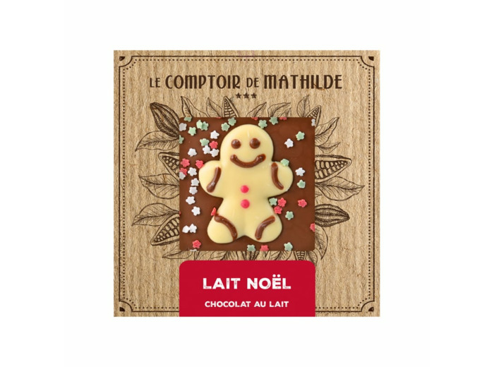 Tablette Chocolat Lait Noël 80G