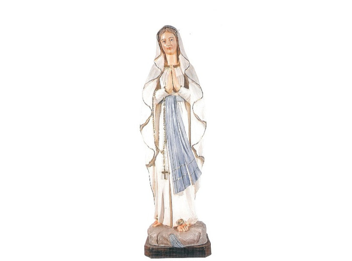Vierge de Lourdes 50 cm- résine polychrome peinte main