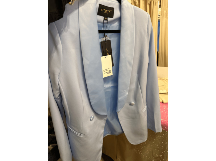 Blazer bleu ciel