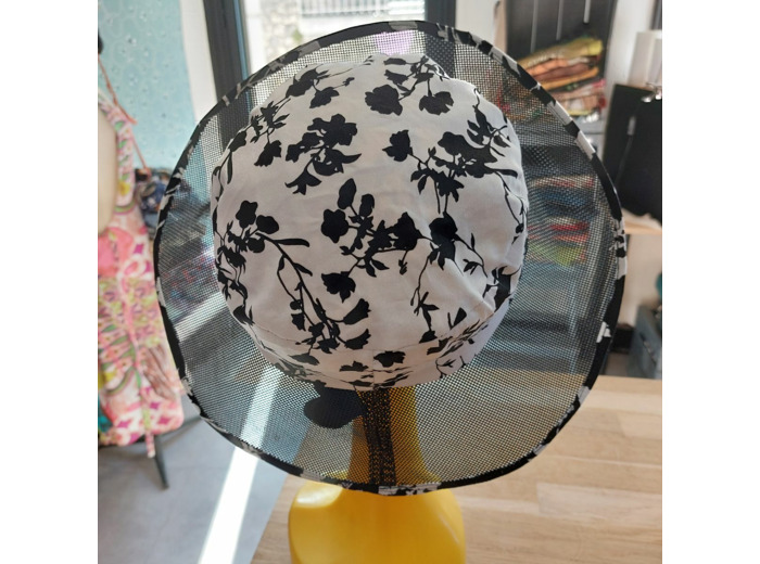 Chapeau Suny Réversible noir & blanc