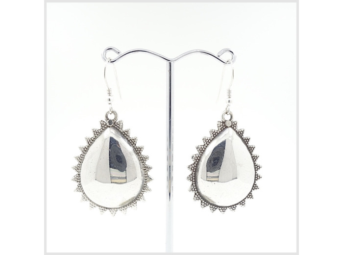 Boucles d'oreilles en argent massif