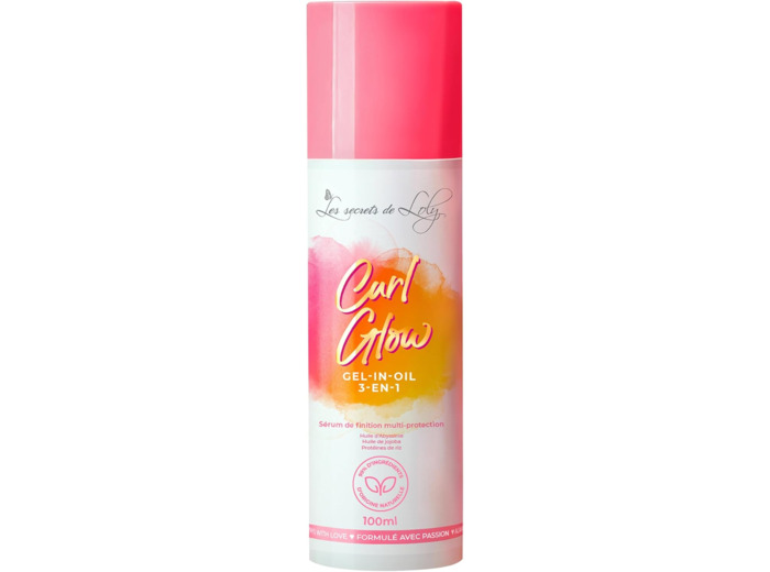 Les Secrets De Loly – Curl Glow – Sérum Finition Multi-Protection – Soin Cheveux Protecteur - Vegan 99% Naturel – Protection Chaleur – 100ml
