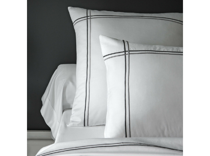 Lot de 2 taies d'oreiller PALAIS CHIC GRIS Garnier-Thiebaut