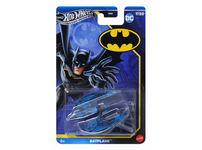 Hot Wheels JBY13 - Batplane, blue/black - 1/64