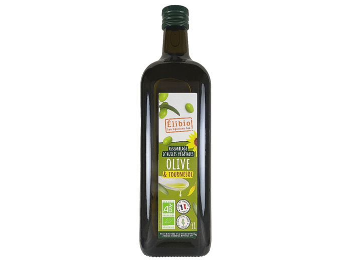 Huile d'Olive et Tournesol Désodorisée 1L Bio