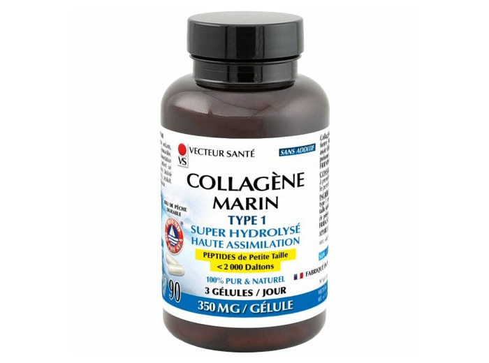 Collagène marin type 1 hydrolysé-90 gélules-Vecteur santé